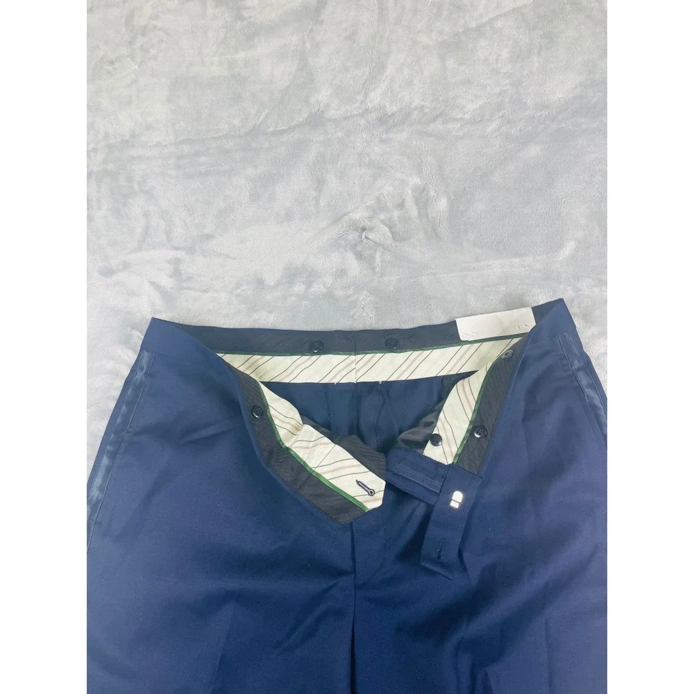 Lauren Ralph Lauren Tuxedo Pants Mens 40x32 Navy New Classic Fit Satin Stripe